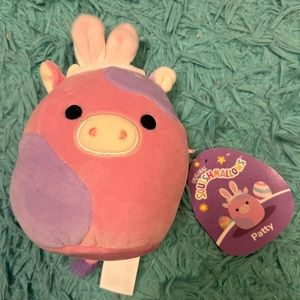 💛Squishmallows Patty the Easter Bunny Cow 4” BNWT
